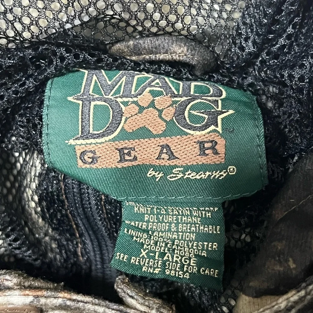 Mad Dog Gear by Stearns Camo Hunting Jacket XL Waterproof Breathable Realtree - Picture 8 of 9